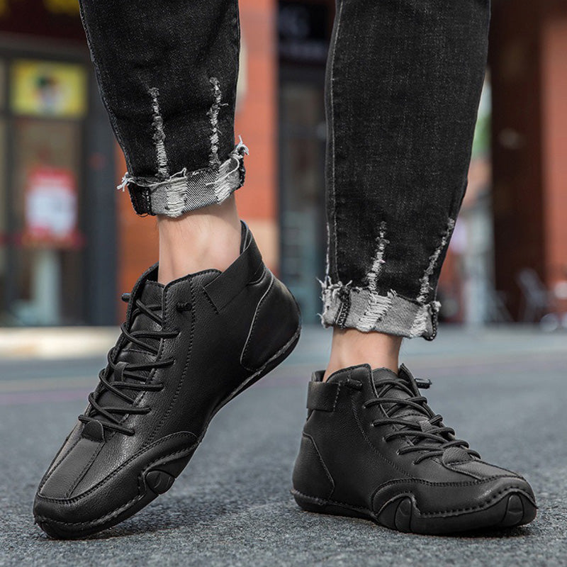 Unisex Orthopedic Warm Leather Boots | Wide Toe Winter Comfort Fit