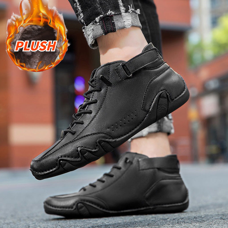 Unisex Orthopedic Warm Leather Boots | Wide Toe Winter Comfort Fit