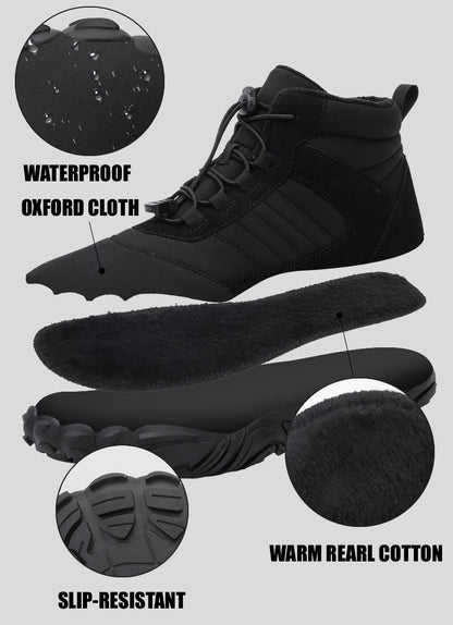 Unisex Winter Boots with Wide Toe & Arch Support | Waterproof Boots
