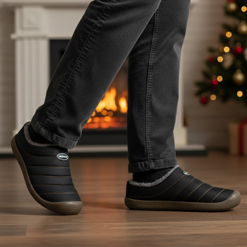 Unisex Warm Winter Clogs | Fleece-Lined Wide Toe Comfort Slippers