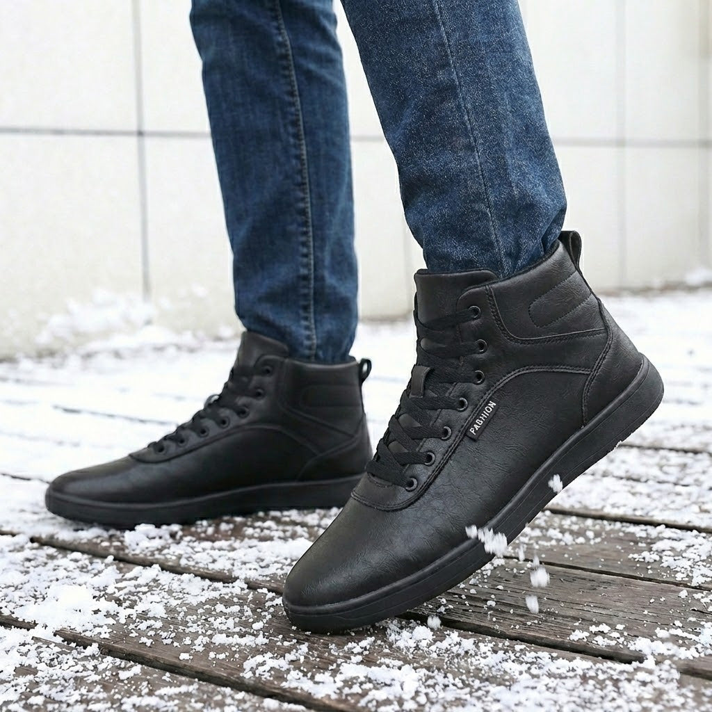 Unisex Waterproof Winter Boots – Warm, Anti-Slip for Walking