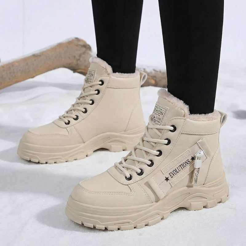 Warm Waterproof Winter Boots for Women – Fleece Lined, Wide Fit Comfort