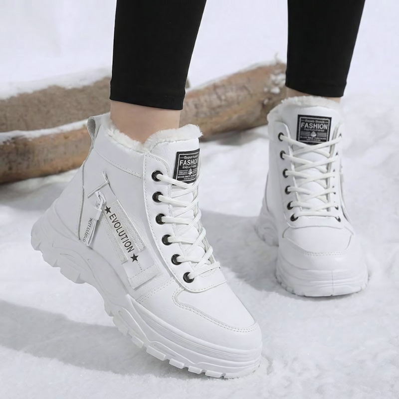 Warm Waterproof Winter Boots for Women – Fleece Lined, Wide Fit Comfort