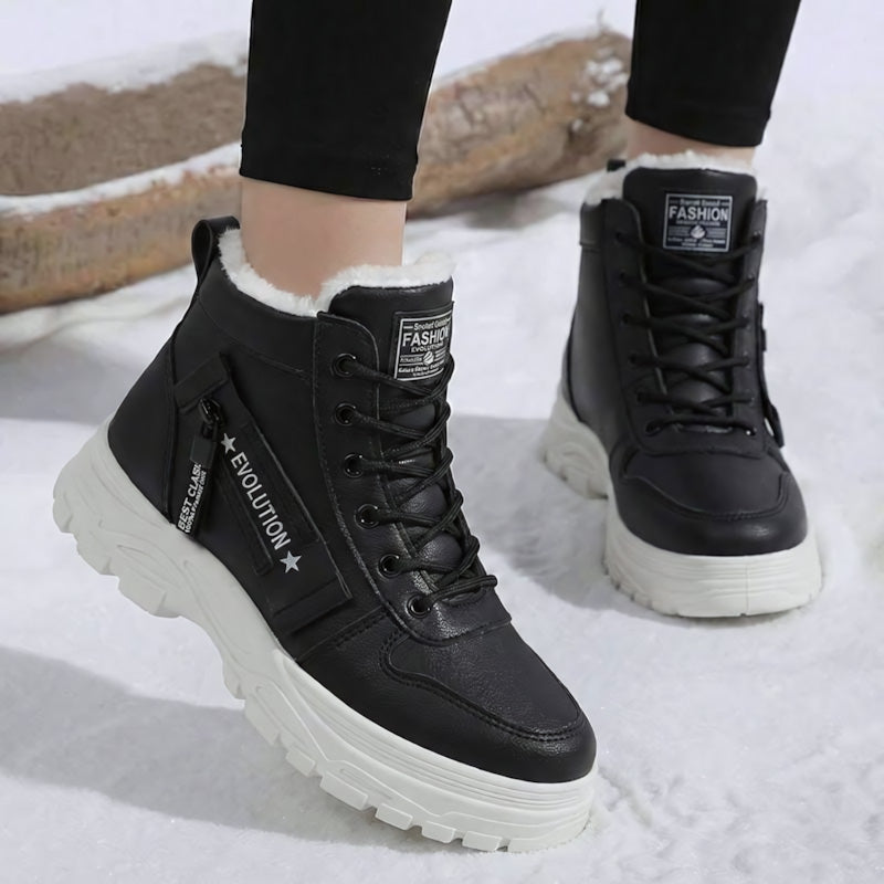 Warm Waterproof Winter Boots for Women – Fleece Lined, Wide Fit Comfort