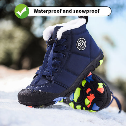 Kids' Waterproof Winter Boots | Warm Fleece Lined with Fun Non-Slip Sole
