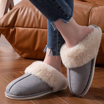 Humtto Women’s Comfortable Warm Slippers–Faux Fur,Anti Slip,Foot Care