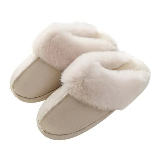 Humtto Women's Comfortable Warm Slippers–Faux Fur,Anti Slip,Foot Care
