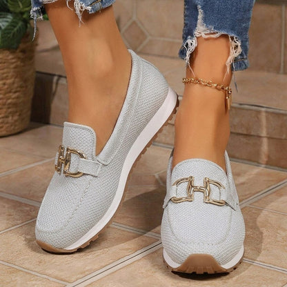 Women's cushioned comfort, breathable upper, lightweight design walking shoes with slip on design and everyday walking