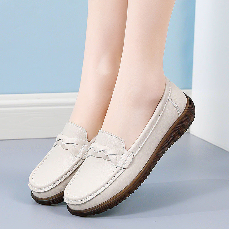 Womens Orthopedic Wide Fit Slip-Ons | Soft Leather Comfort Loafers