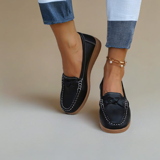 Humtto Women's Orthopedic Slip-Ons: Soft Leather, Great Value