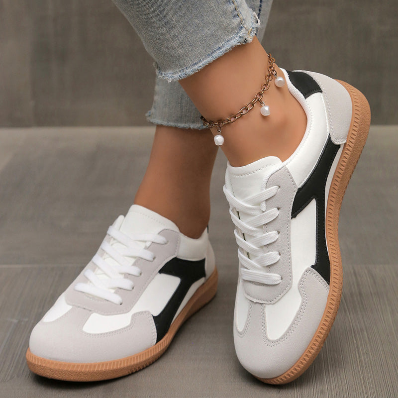 Humtto Women’s Orthopedic Sneakers-Wide Fit Suede Trainers for Comfort