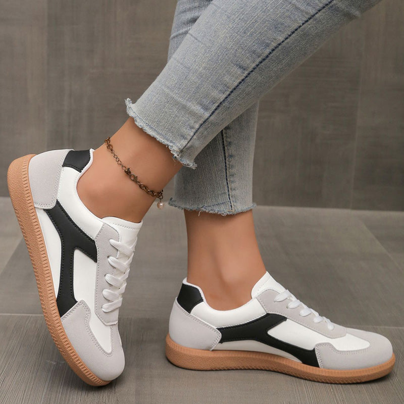 Humtto Women’s Orthopedic Sneakers-Wide Fit Suede Trainers for Comfort