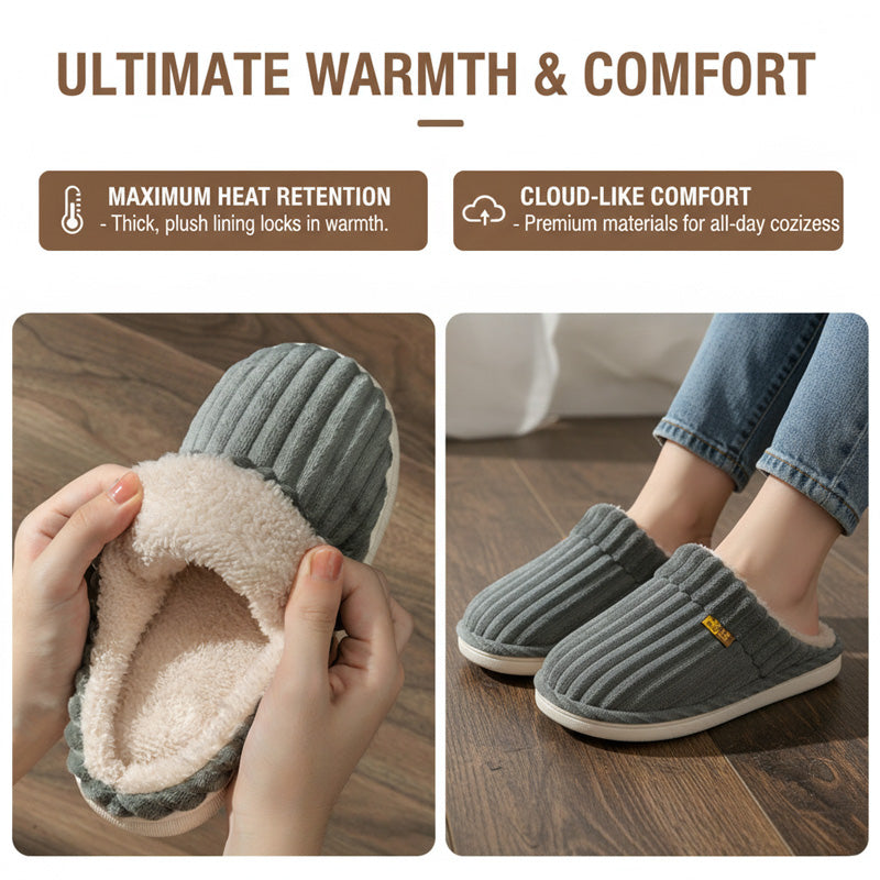 Humtto Women's Plush Warm Slippers–Comfy Indoor Winter Footwear