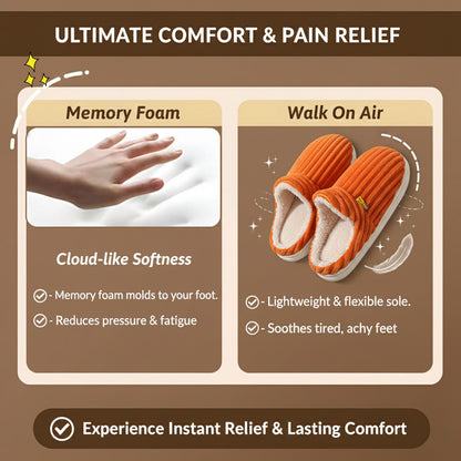 Humtto Women's Plush Warm Slippers–Comfy Indoor Winter Footwear