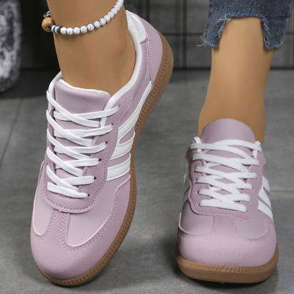 Women's wide fit, arch support, cushioned comfort trainers with suede upper and everyday walking