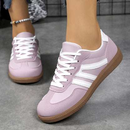 Women's wide fit, arch support, cushioned comfort trainers with suede upper and everyday walking