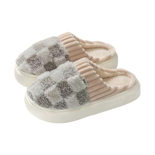 HUMTTO Unisex Cozy Plush Slippers–Non Slip Indoor House Shoes Wide Fit