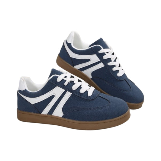 Women’s Supportive Wide Fit Lace-Up Sneakers–Orthopedic Casual Trainers