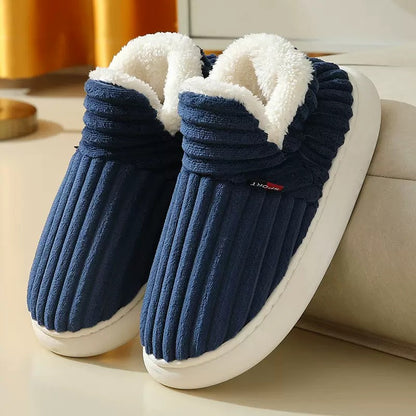 Humtto Unisex Winter Plush Slippers – Cozy Thick Sole Fuzzy House Shoes