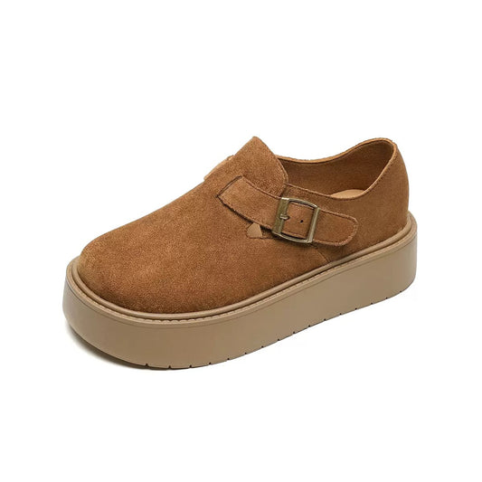 Womens Retro Platform Clogs with Arch Support | Wide Fit Comfort Shoes