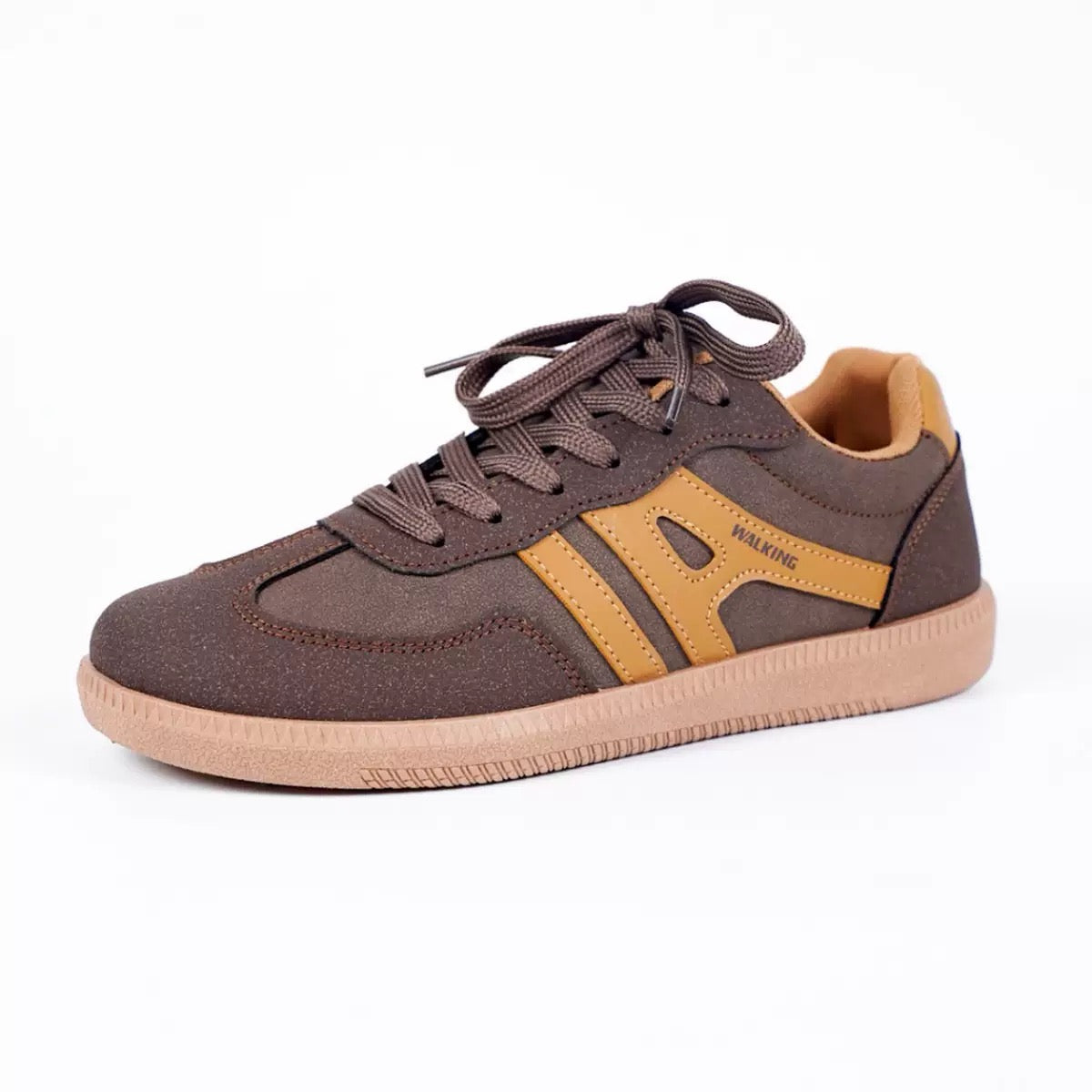 Women's Retro Suede Trainers with Arch Support | Casual Walking Shoes