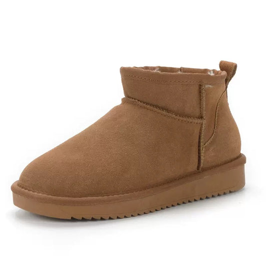 Womens Ultra Mini Winter Boots with Arch Support | Suede Ankle Booties