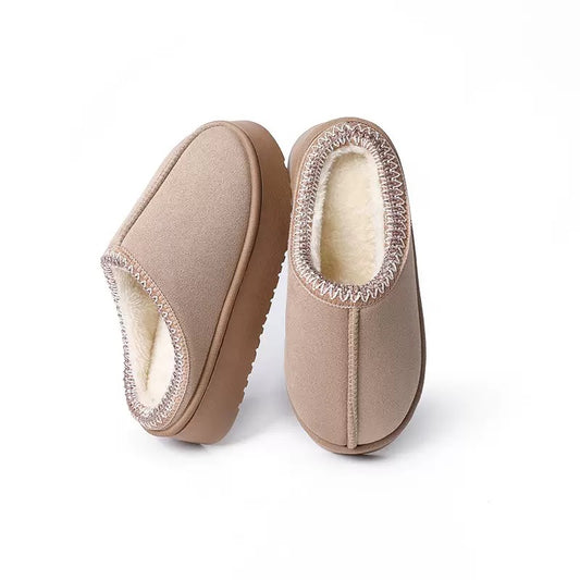 HUMTTO Unisex Suede Slippers–Warm Plush Fleece Lined, Non Slip Comfort