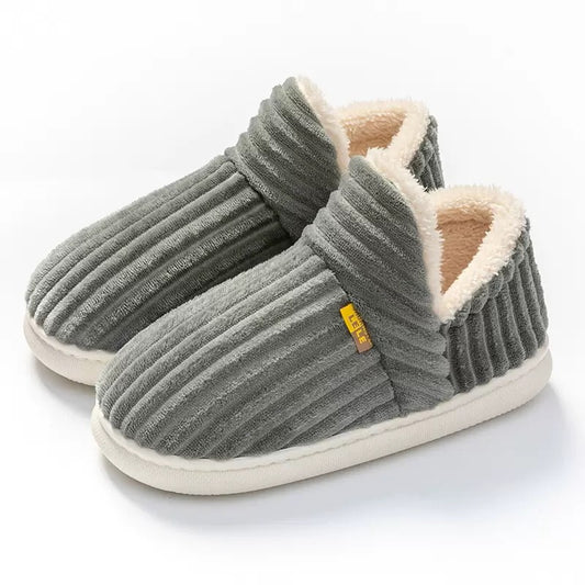 Humtto Unisex Winter Plush Slippers – Cozy Thick Sole Fuzzy House Shoes
