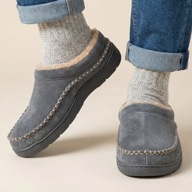 Unisex Orthopedic House Slippers – Warm Fleece | Wide Fit | Supportive Cushioning