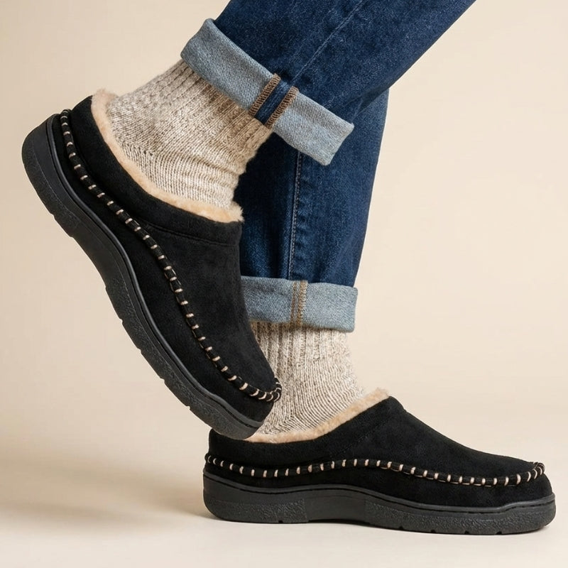 Unisex Orthopedic House Slippers – Warm Fleece | Wide Fit | Supportive Cushioning