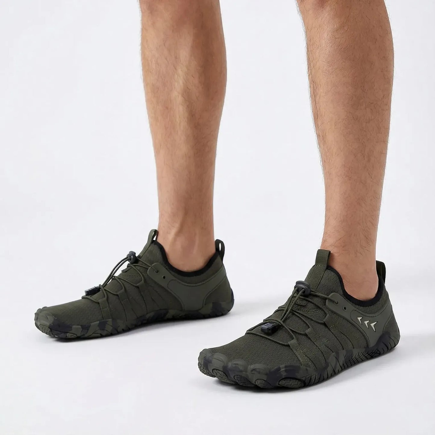 Unisex wide fit, zero drop, cushioned comfort walking shoes with slip on design and everyday walking