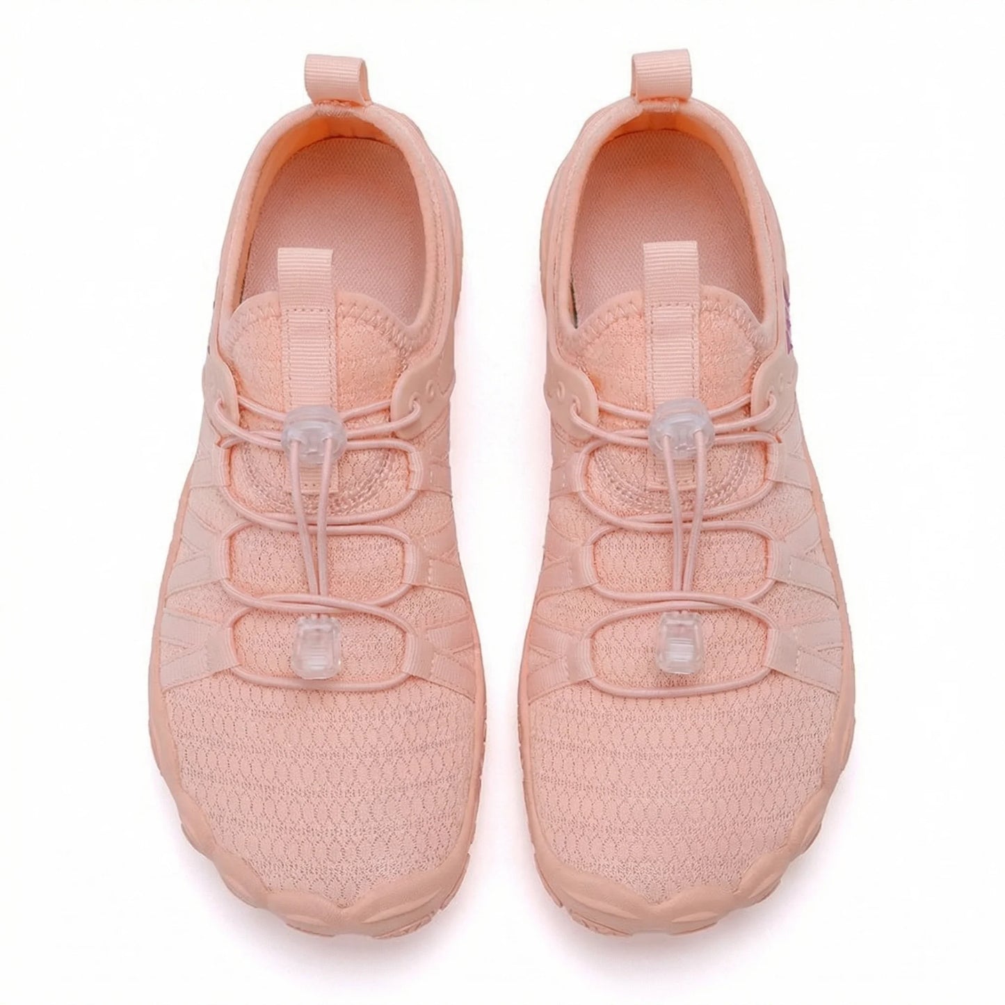 Unisex wide fit, zero drop, cushioned comfort walking shoes with slip on design and everyday walking