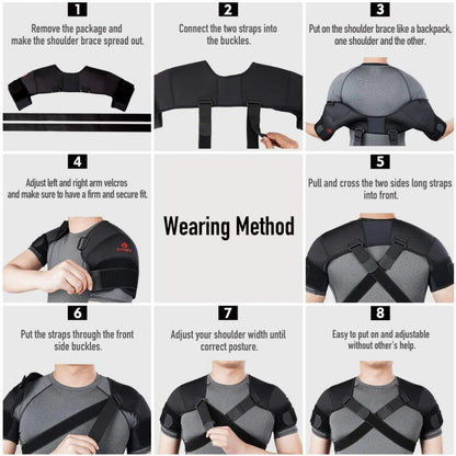 HUMTTO Back & Shoulder Brace for Joint Pain Relief & Posture Support - Humtto UK