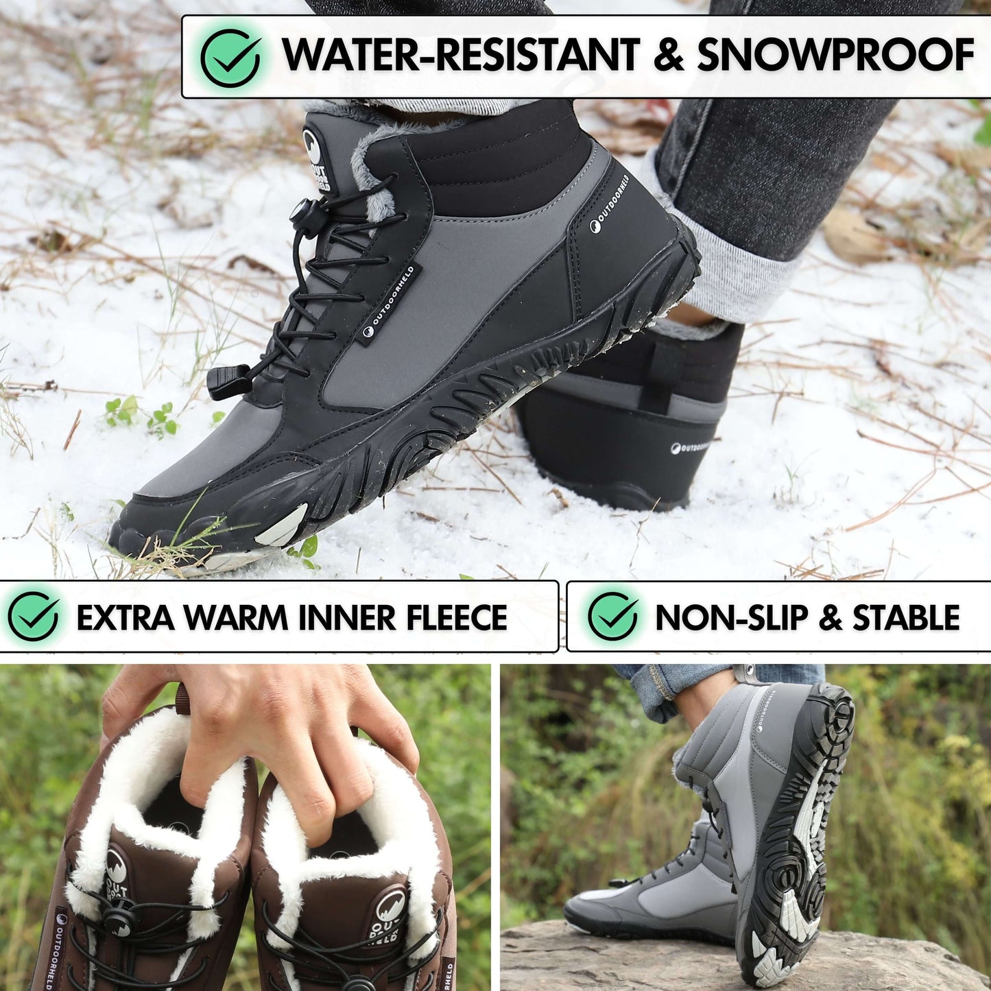 Winter Prime - Water-Resistant Barefoot Shoes