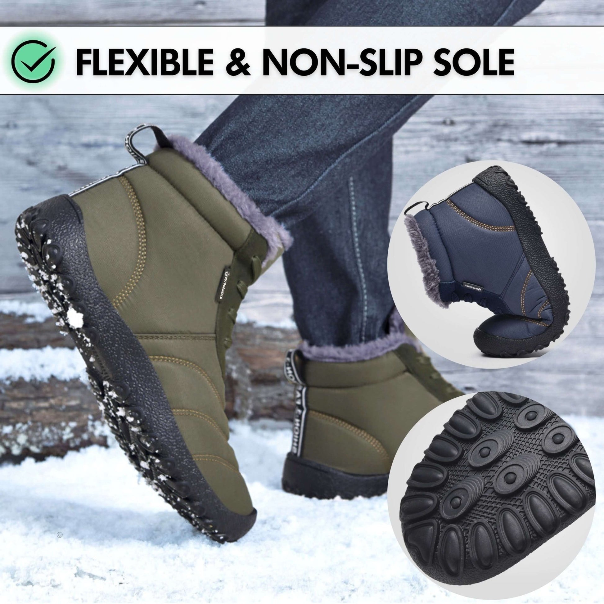 Winter Pro 2.0 - Water - Resistant Barefoot Shoes - Humtto UK