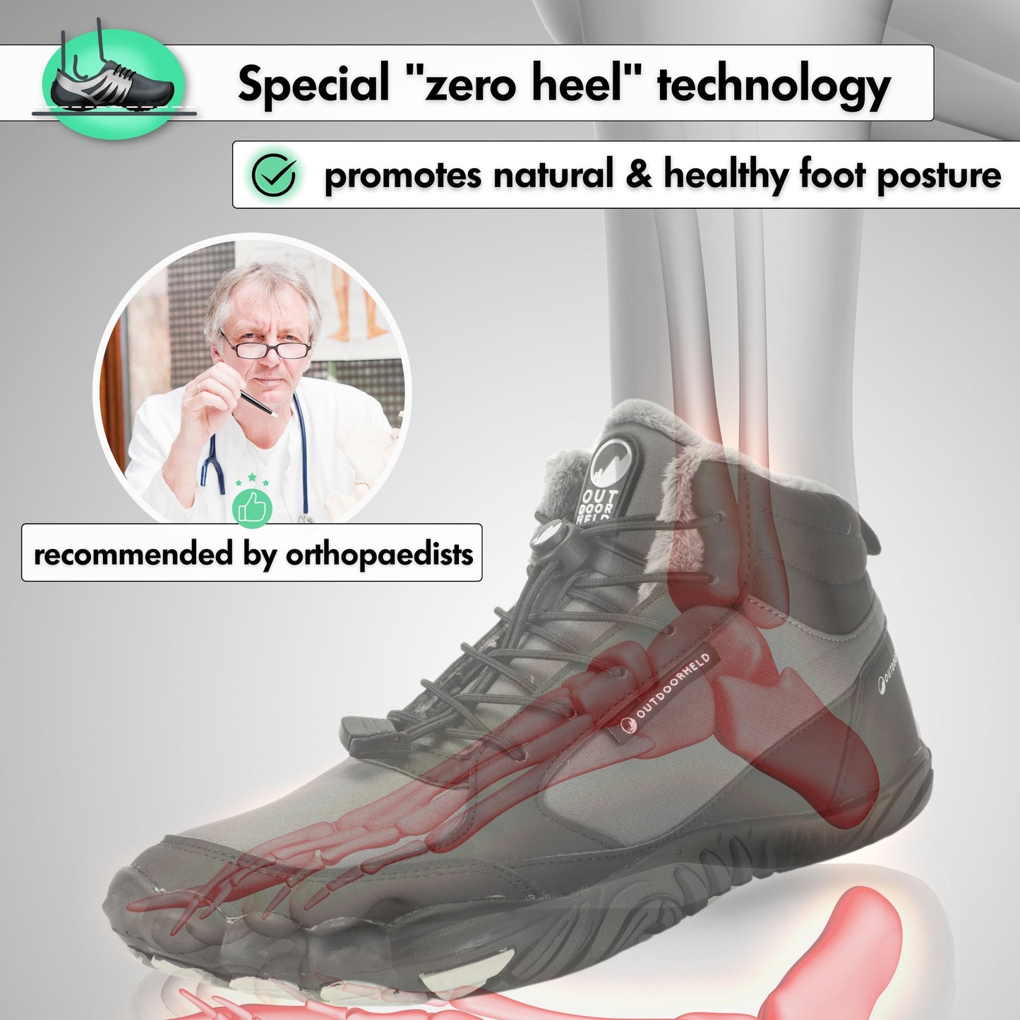 Winter Prime - Water-Resistant Barefoot Shoes