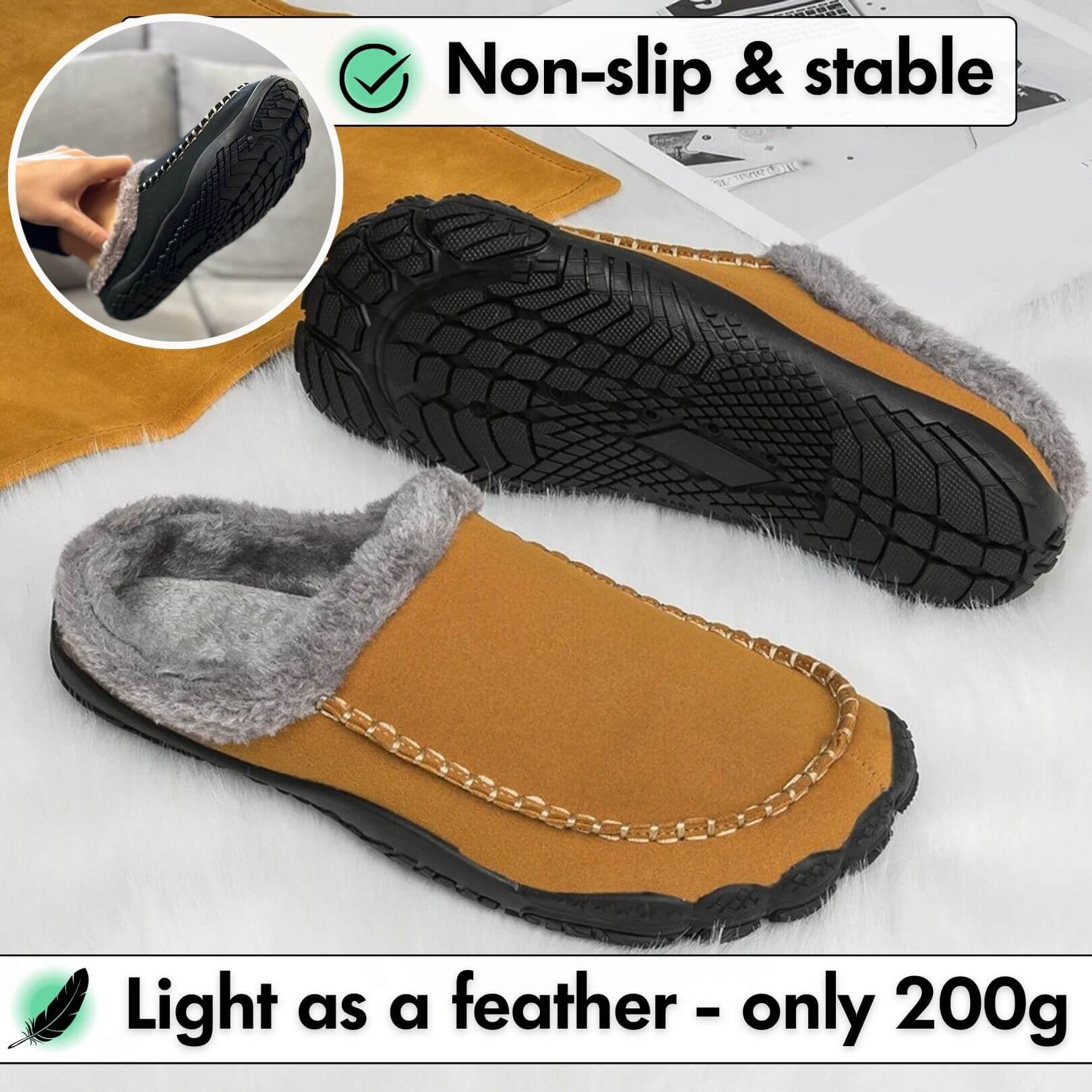 Home Pro - Warm Barefoot Slippers
