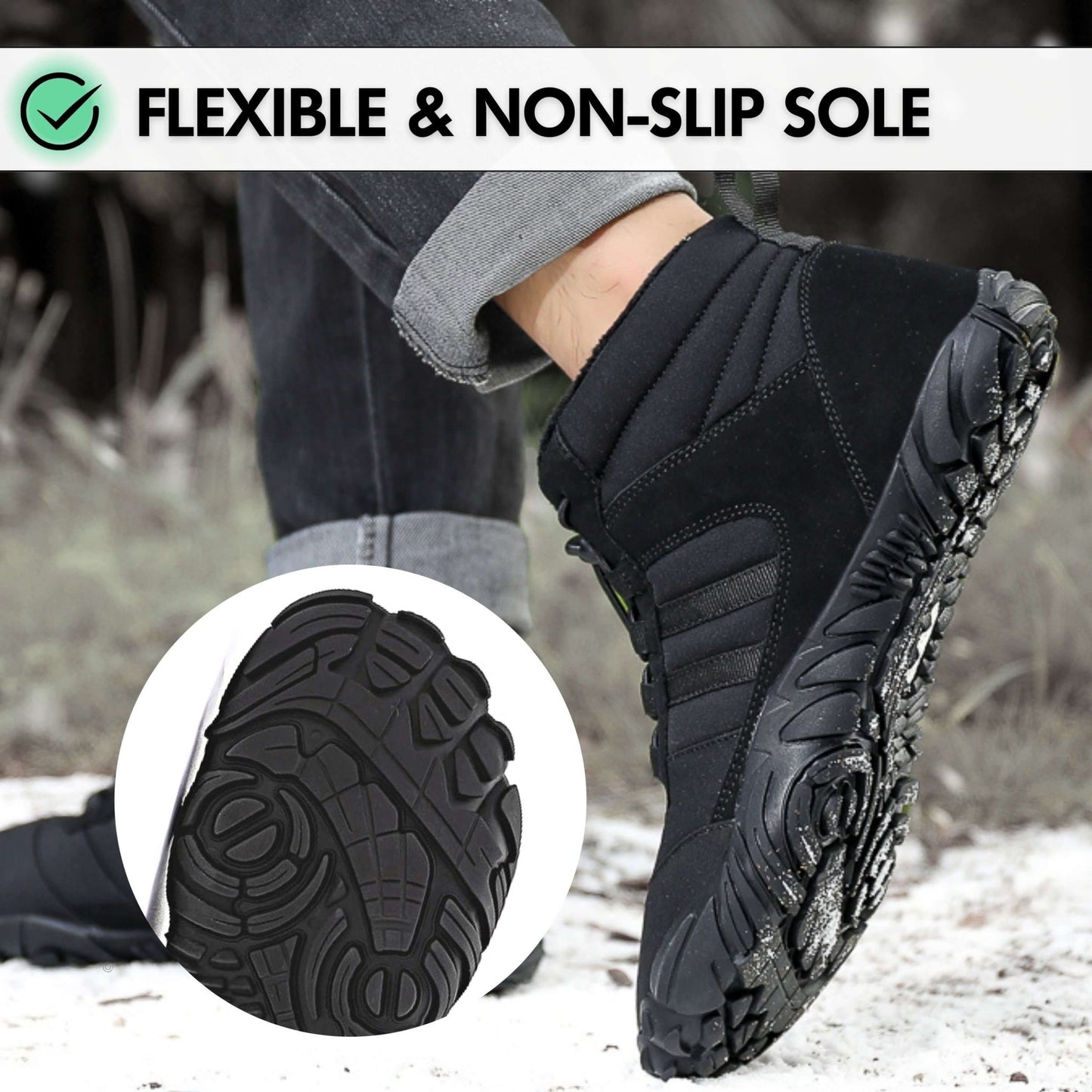 Winter Pro - Water - Resistant Barefoot Shoes - Humtto UK