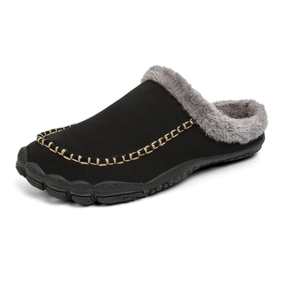 Unisex Memory Foam Slippers with Arch Support | Warm Fleece Lined Mules