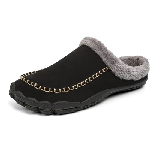Unisex Memory Foam Slippers with Arch Support | Warm Fleece Lined Mules