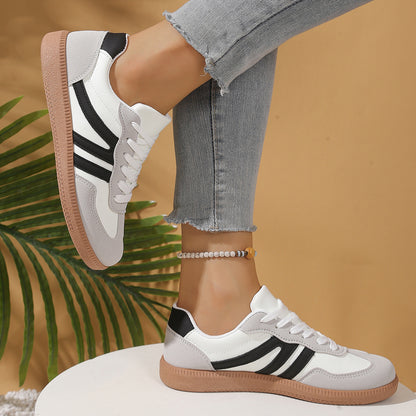 Women's wide fit, arch support, cushioned comfort trainers with suede upper and everyday walking