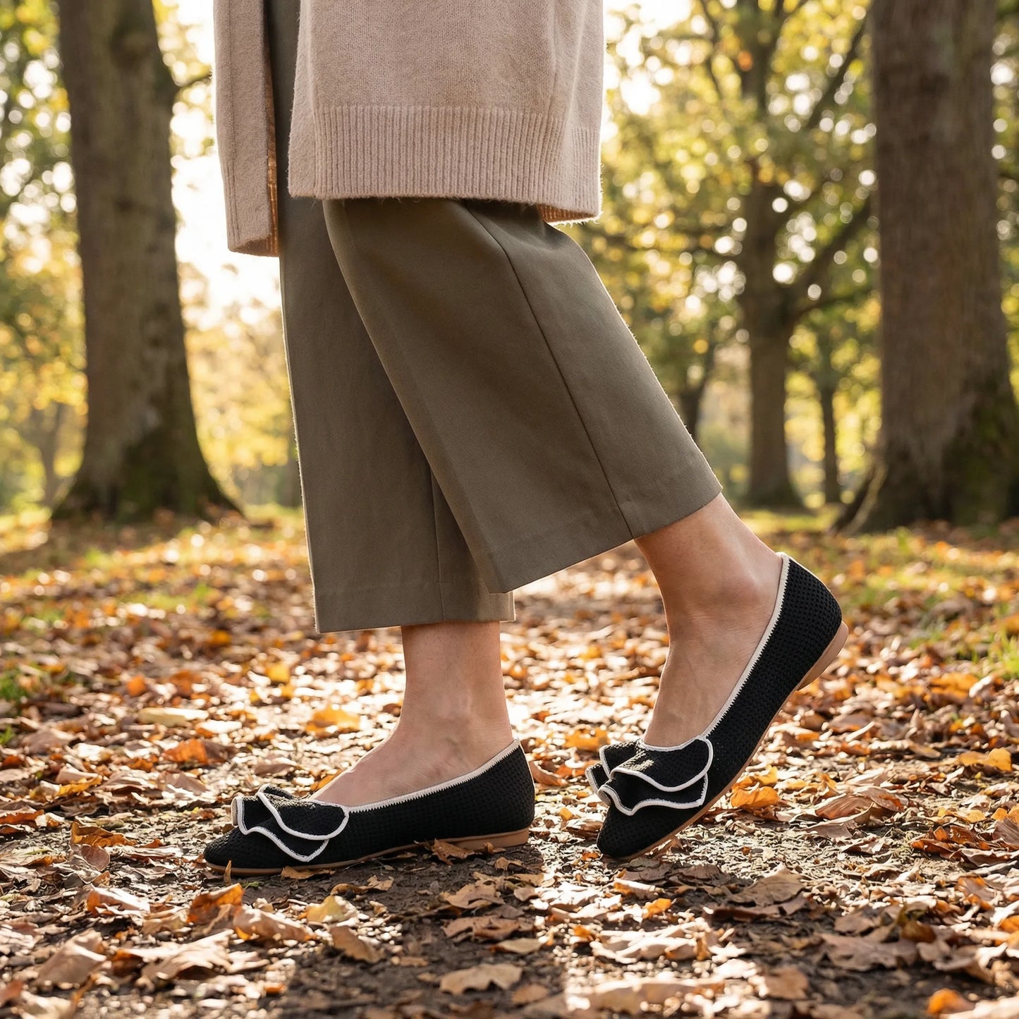 Women's wide fit, arch support, breathable upper comfort shoes with slip on design and everyday walking