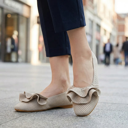 Women's wide fit, arch support, breathable upper comfort shoes with slip on design and everyday walking