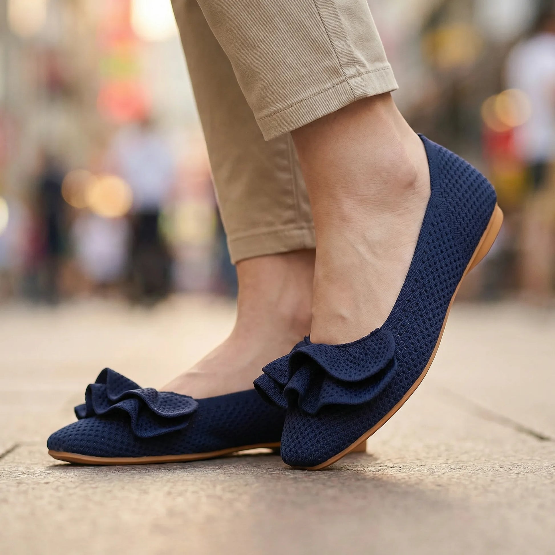 Women's wide fit, arch support, breathable upper comfort shoes with slip on design and everyday walking
