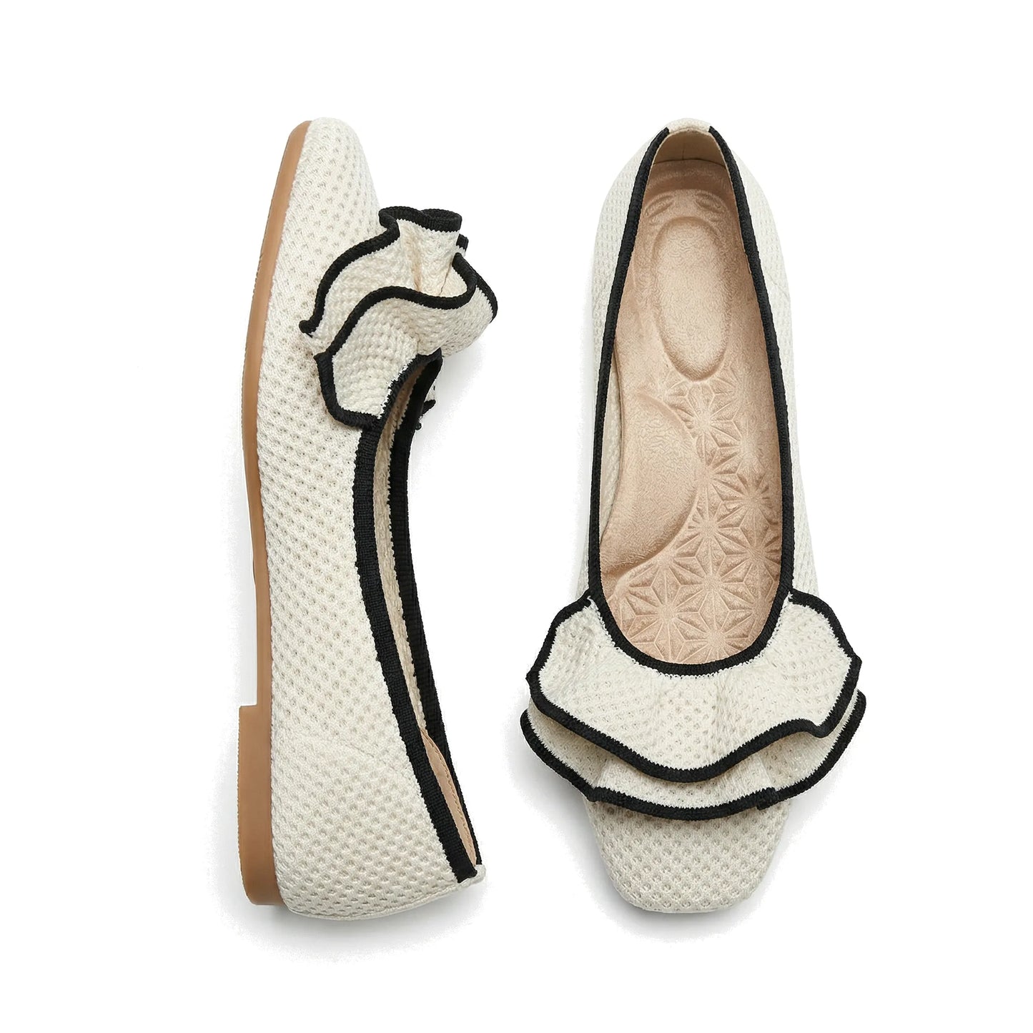 Women's wide fit, arch support, breathable upper comfort shoes with slip on design and everyday walking