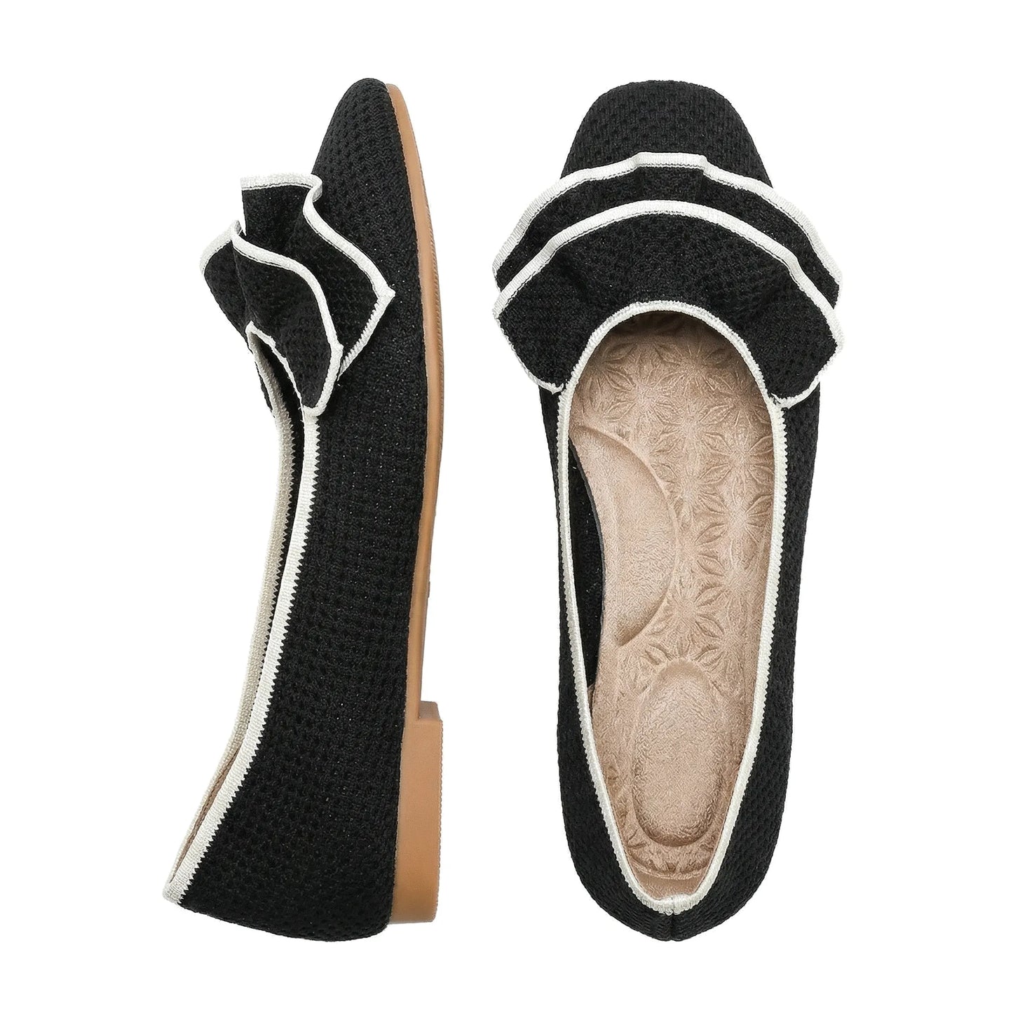 Women's wide fit, arch support, breathable upper comfort shoes with slip on design and everyday walking