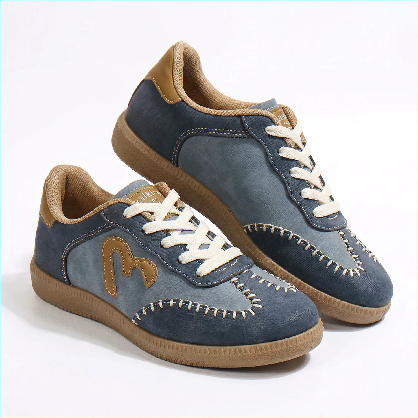 Women's wide fit, arch support, lace up fit trainers with everyday walking