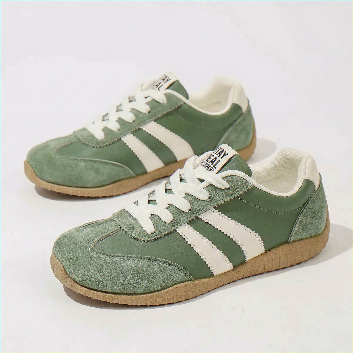 Women's wide fit, arch support, lace up fit trainers with everyday walking