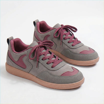 Women's wide fit, arch support, lace up fit trainers with everyday walking