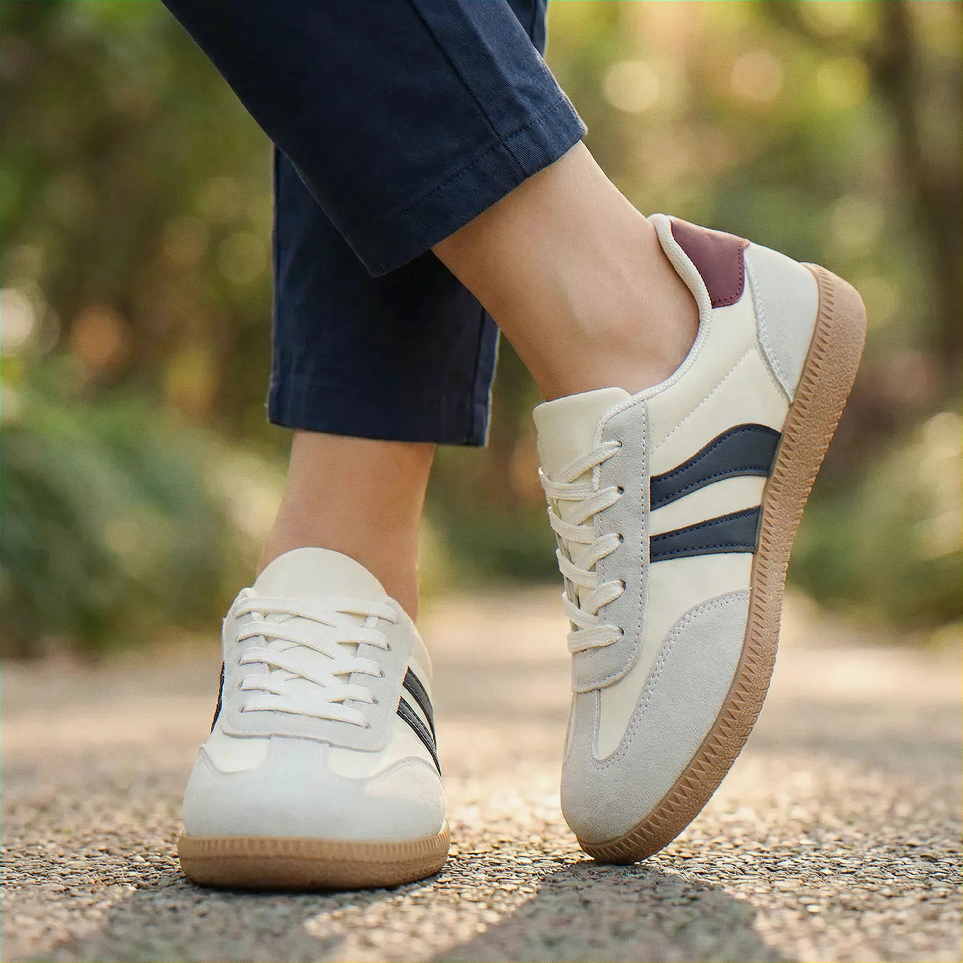 Women's wide fit, arch support, lace up fit trainers with everyday walking